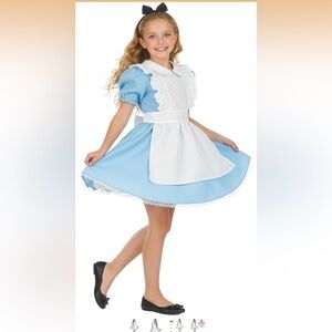 Alice in Wonderland Kids Costume - Blue and White
